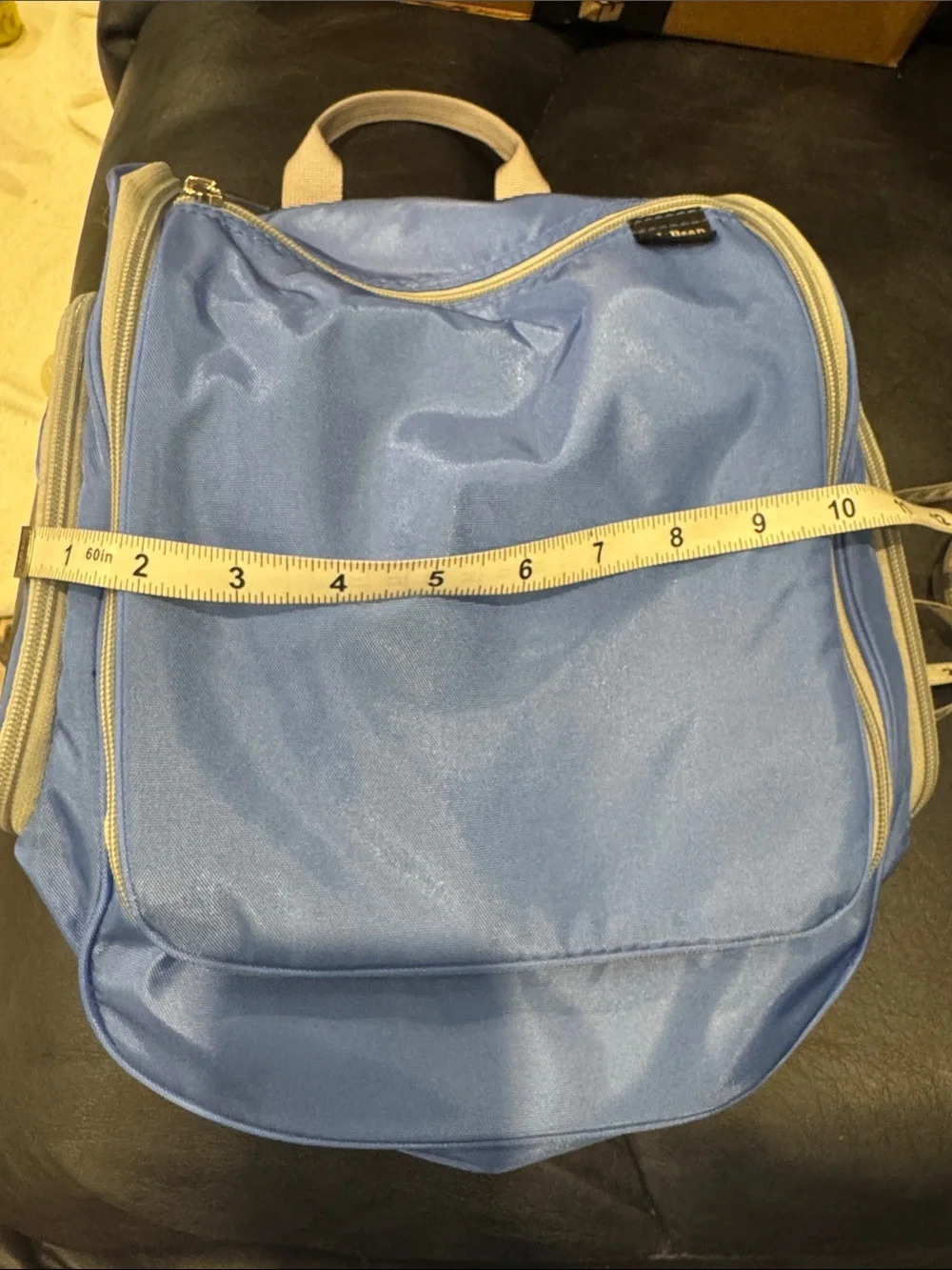 L.L. Bean Blue Hanging Toiletry Bag With Multiple Compartments